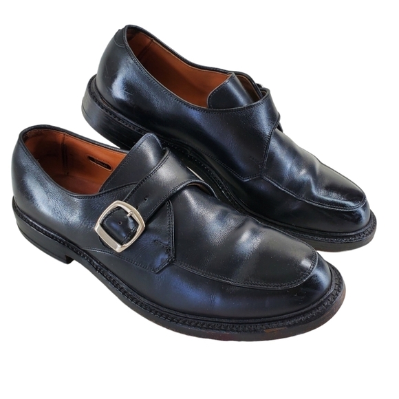 Allen Edmonds Halsted Monk Strap Dress Shoes Mens 10.5 D Medium Black Leather - Picture 12 of 12